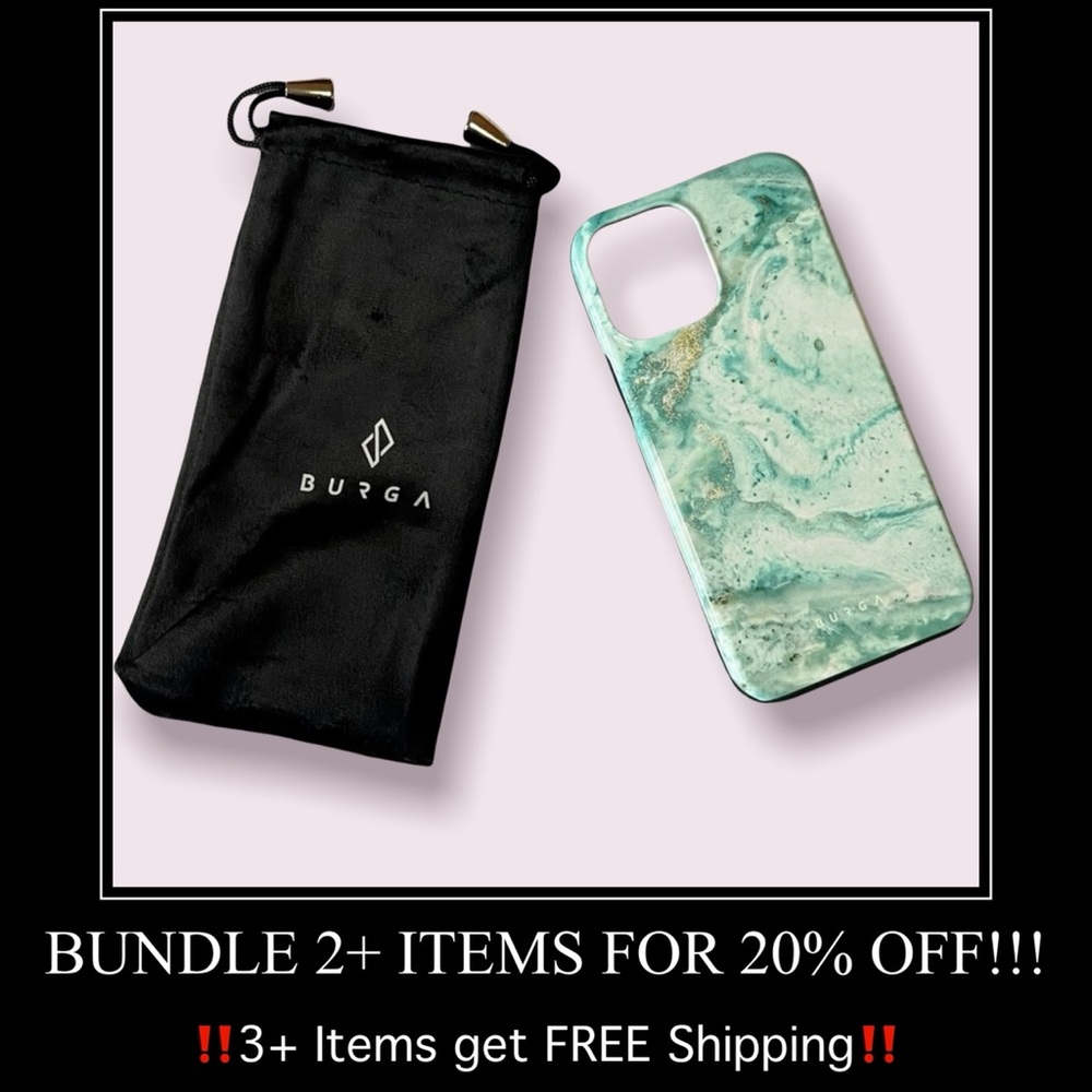 *NWOT* Burga Uluwatu Waves - Teal iPhone 12 Pro Max Case